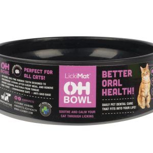 Oh Bowl kat | Lickimat | Flere Farver - Sort