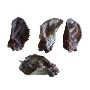 Okseøre med klump og pels