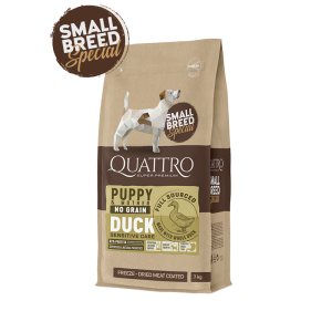 Quattro No Grain Small Breed Puppy & Mother Duck 1,5 kg