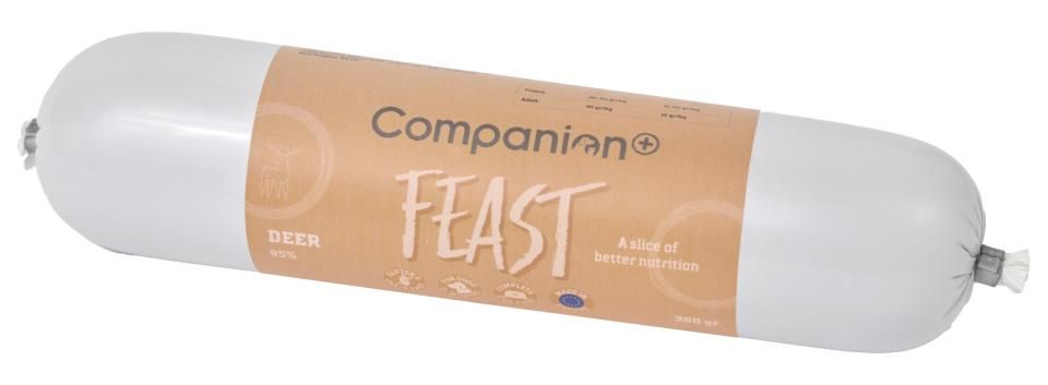 Companion+ FEAST foderpølse til hunde, Hjort