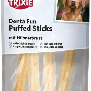 Trixie Denta Fun puffede stænger med kyllingebryst