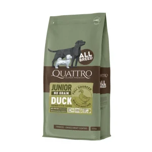 Quattro No Grain All Breed Junior Duck 12 kg